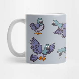 Cartoon Pigeons Mug